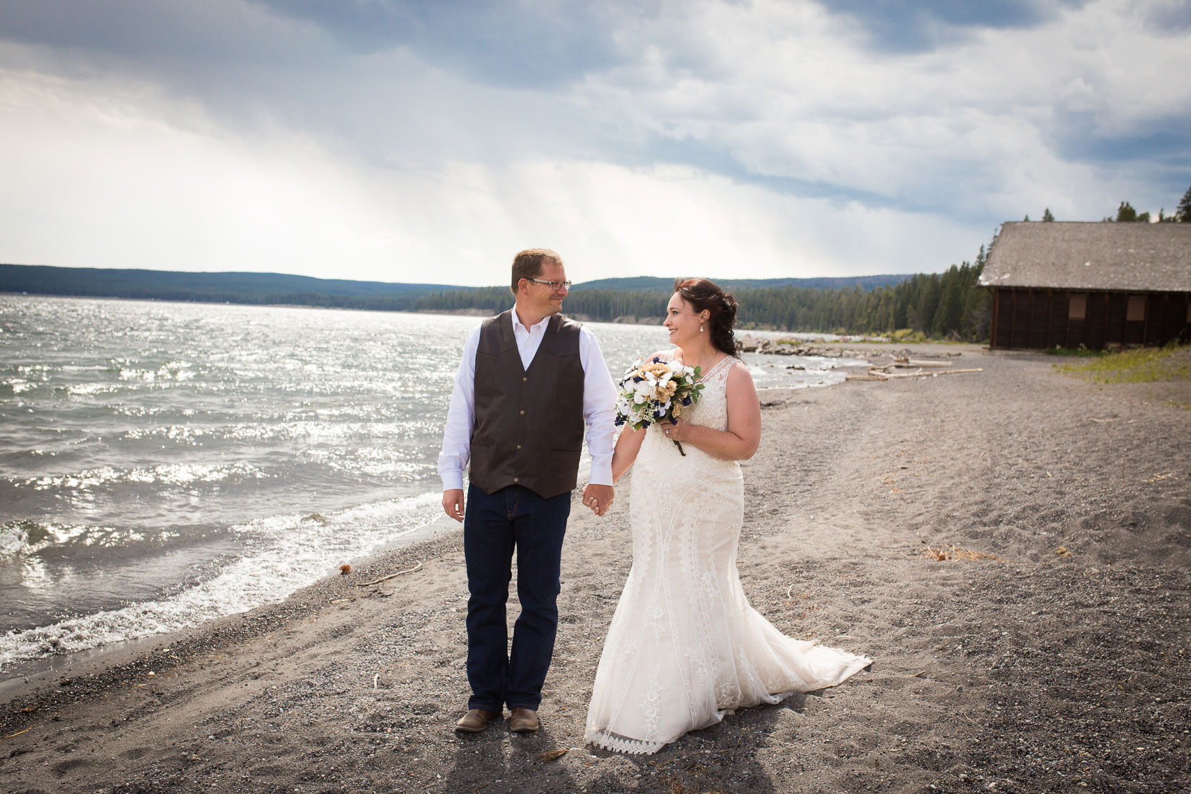 Yellowstone Lake Wedding 