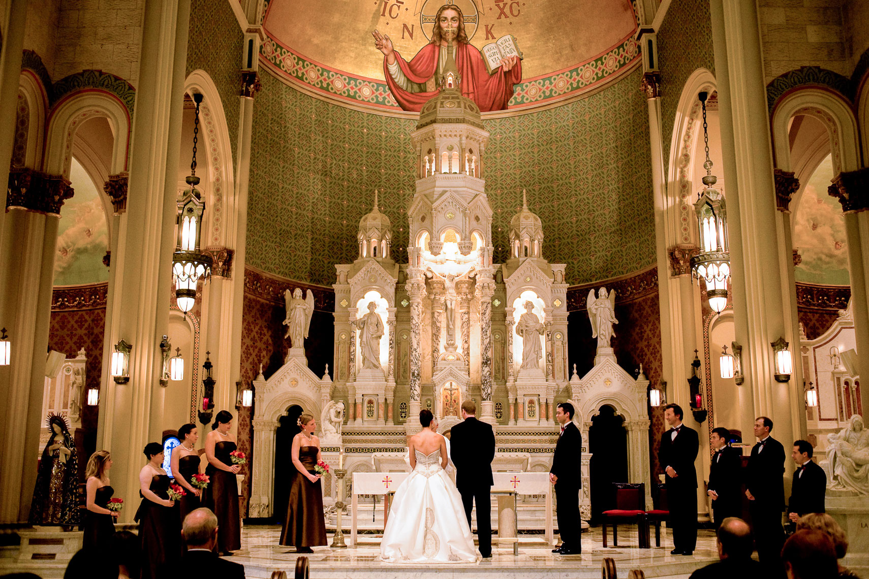 Cathedral Wedding Ceremony, New Mexico Wedding Photographer