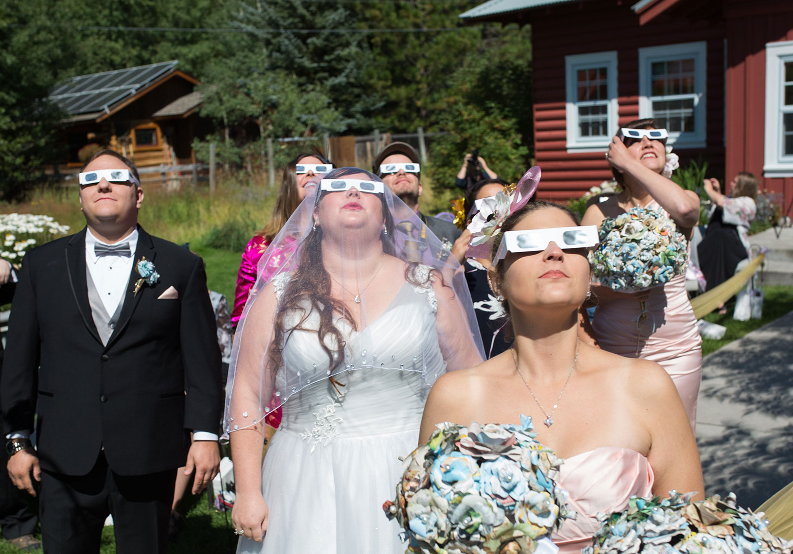 Grand Eclipse wedding at the Old Wilson School House