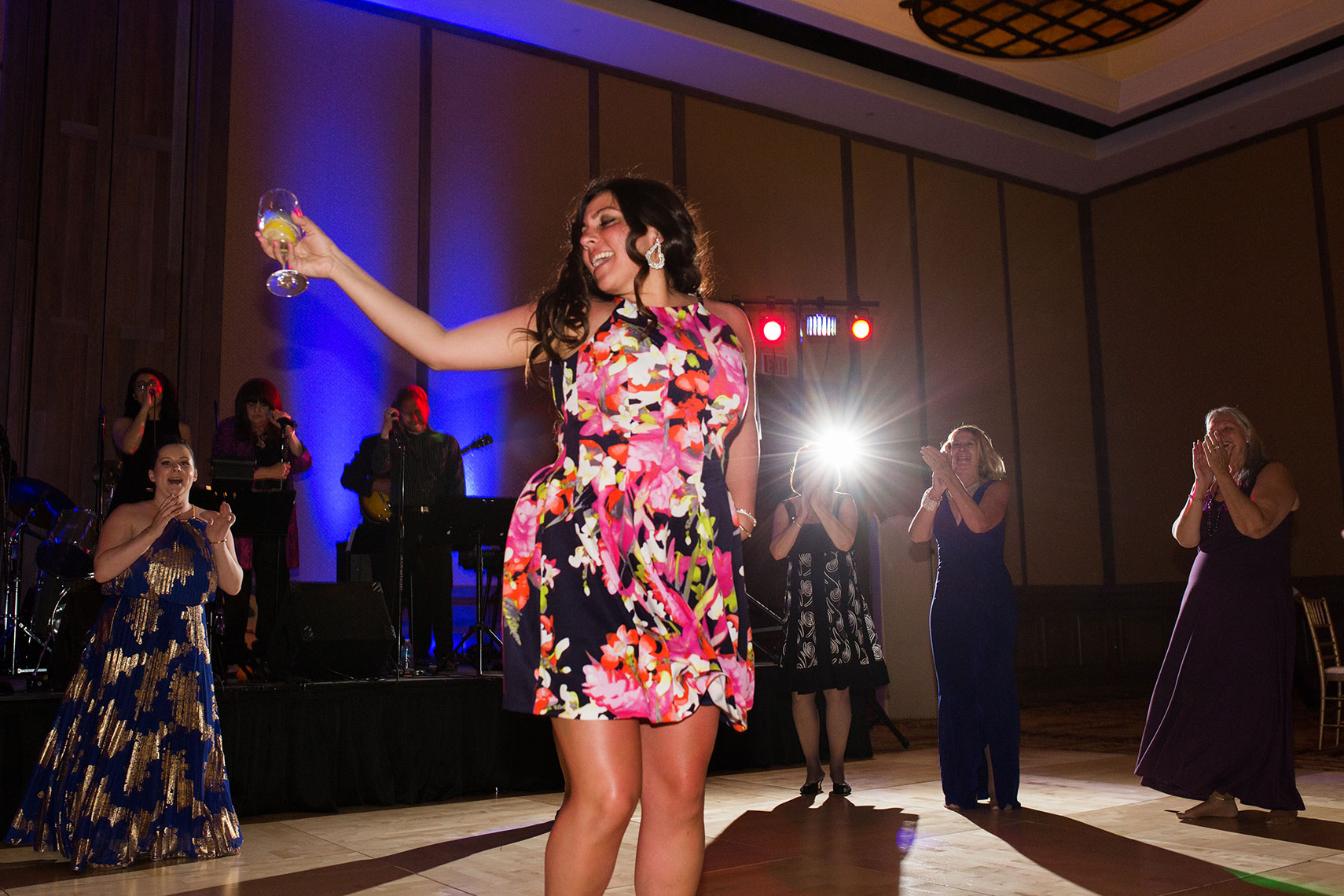 Dancing at a Tamaya Resort wedding