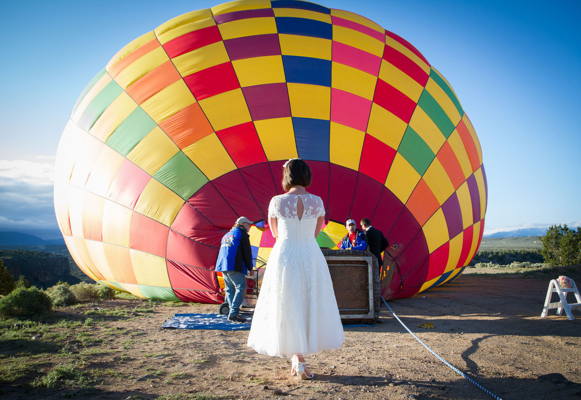 Hot Air Balloon Wedding in Taos NM